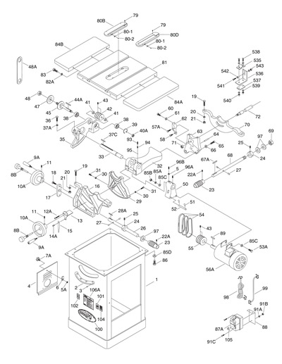 Part Diagram for G1023S