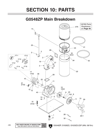 Part Diagram for G1029Z2P