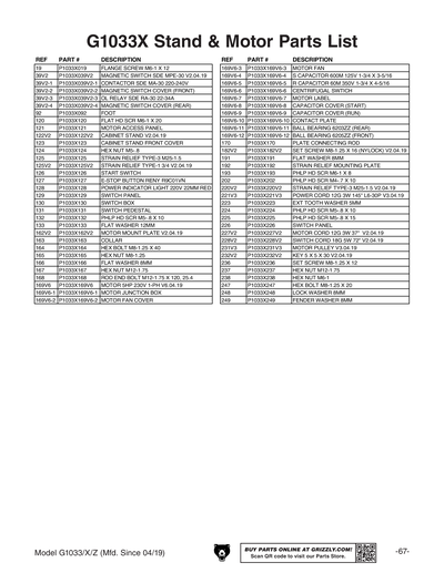 Part Diagram for G1033Z