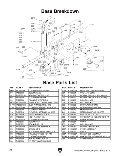 Part Diagram for G1096