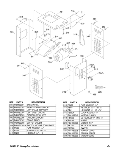 Part Diagram for G1182