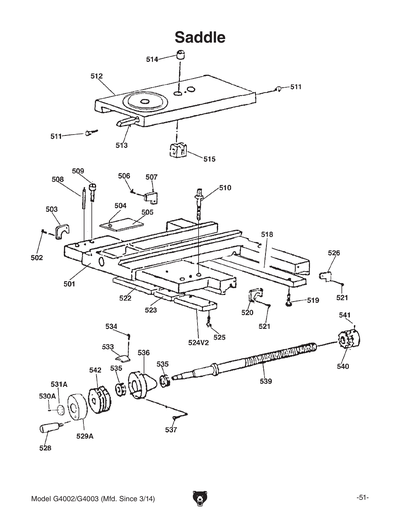 Part Diagram for G4002