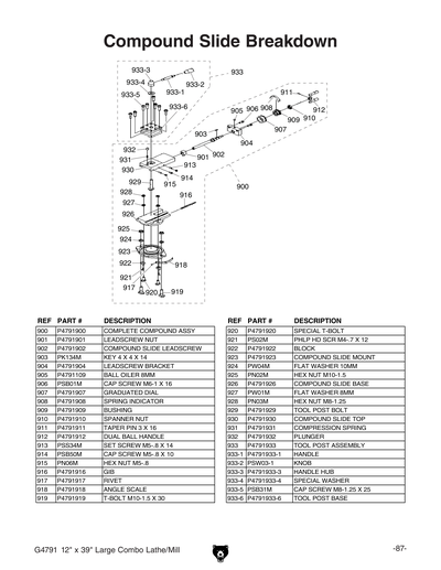 Part Diagram for G4791