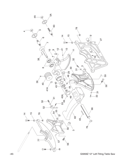 Parts for G5959Z 12