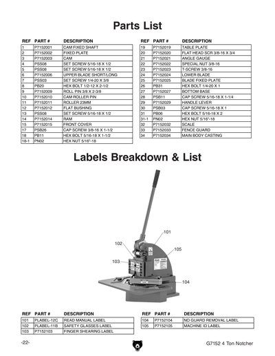 Part Diagram for G7152