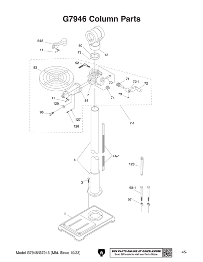 Part Diagram for G7946