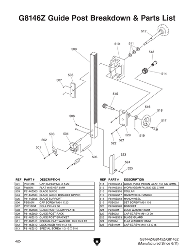 Part Diagram for G8146Z