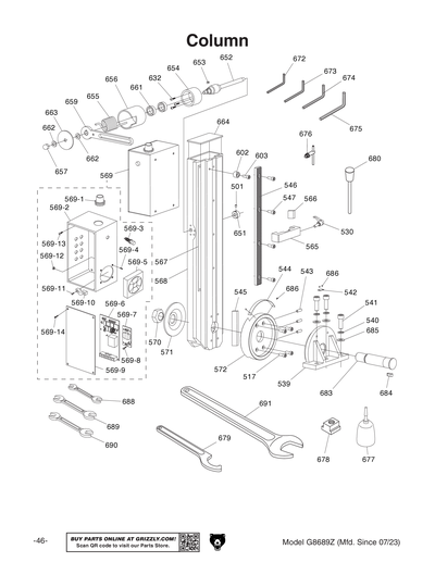 Part Diagram for G8689Z