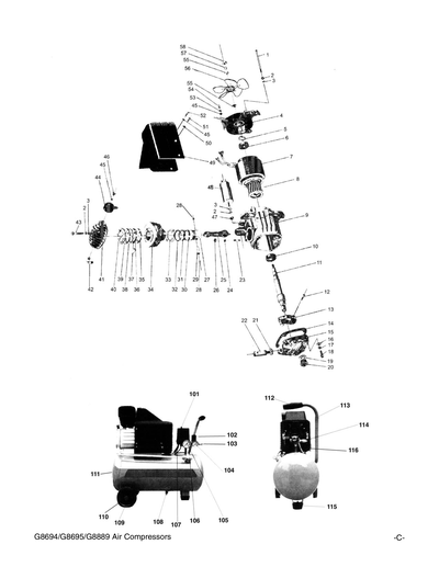 Part Diagram for G8694