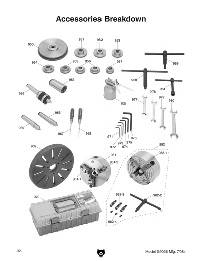 Part Diagram for G9036