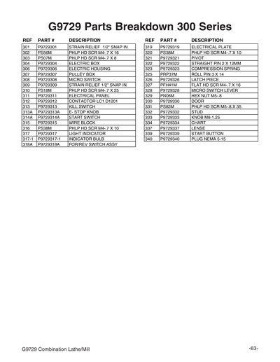 Part Diagram for G9729
