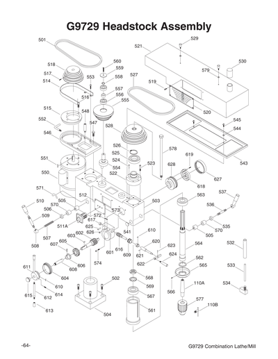 Part Diagram for G9729