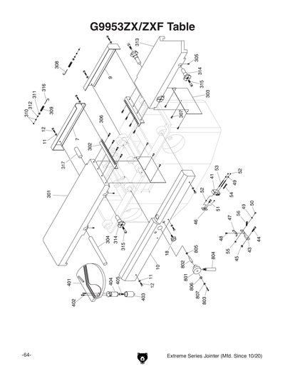 Part Diagram for G9860