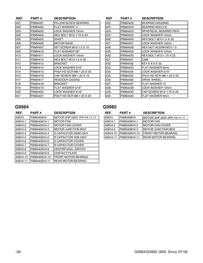 Part Diagram for G9984