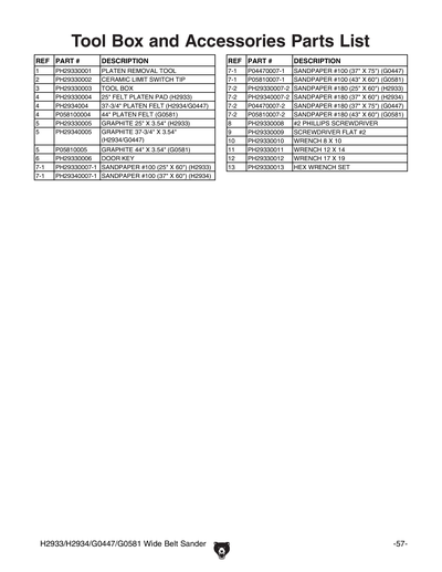 Part Diagram for H2933