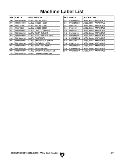 Part Diagram for H2933
