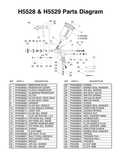 Part Diagram for H5529