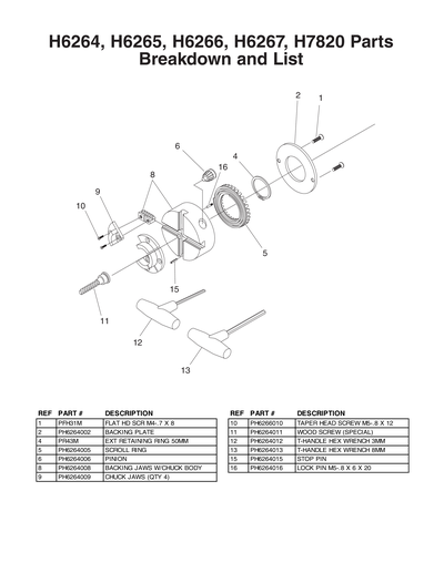 Part Diagram for H6266