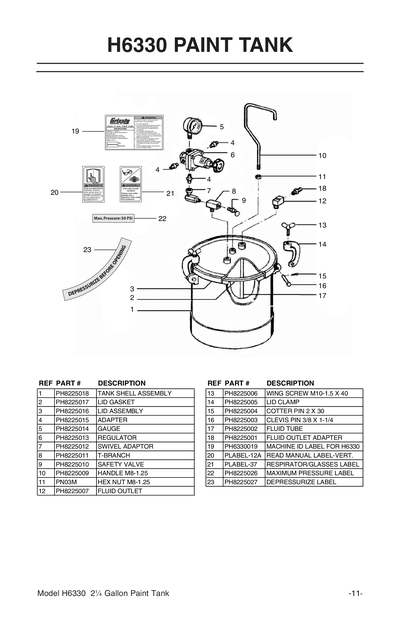 Part Diagram for H6330