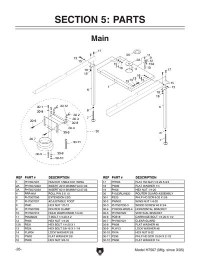 Part Diagram for H7507