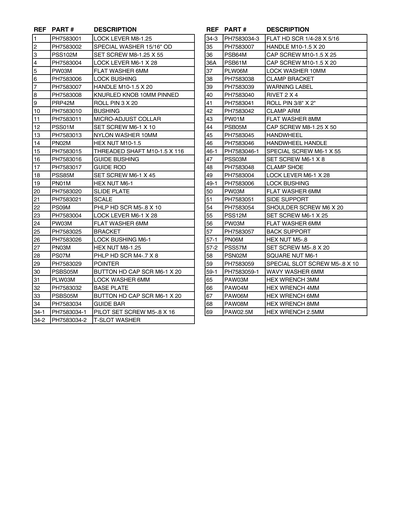 Part Diagram for H7583
