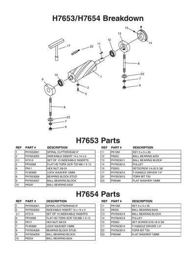Part Diagram for H7653
