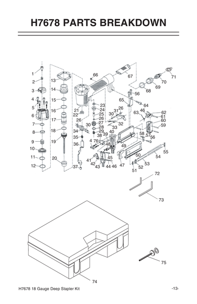 Part Diagram for H7678