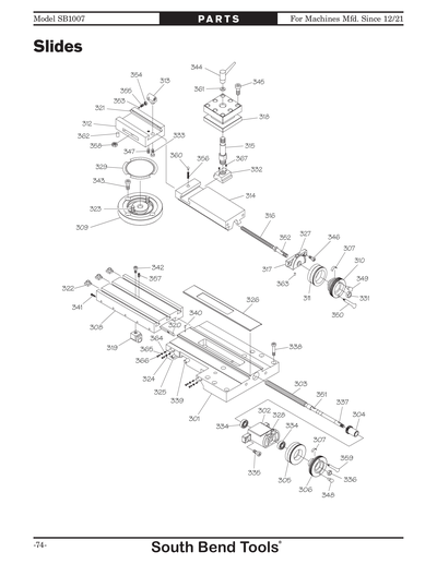 Part Diagram for SB1007
