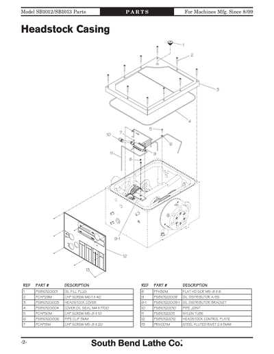 Part Diagram for SB1012