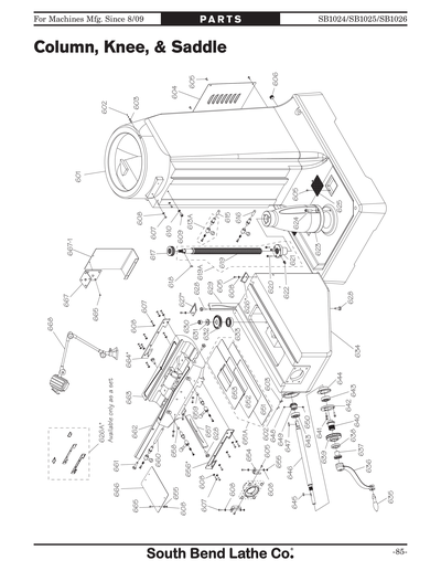 Part Diagram for SB1025