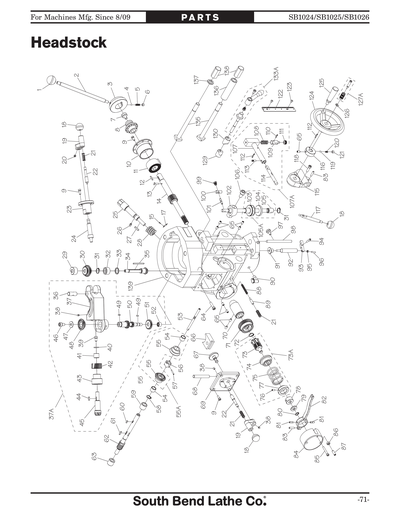 Part Diagram for SB1025F