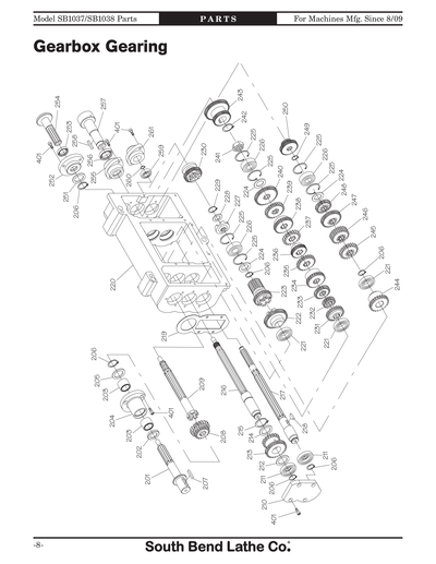Part Diagram for SB1038F