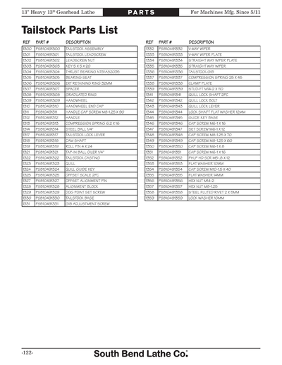 Part Diagram for SB1049F