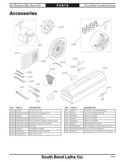 Part Diagram for SB1057F