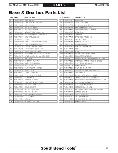 Part Diagram for SB1097