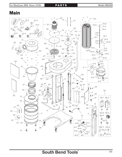 Part Diagram for SB1099