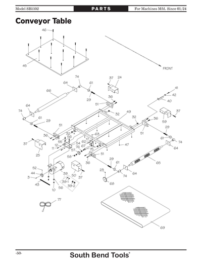 Part Diagram for SB1102