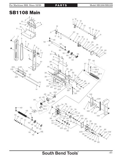 Part Diagram for SB1108