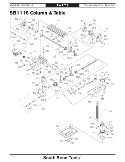 Part Diagram for SB1115