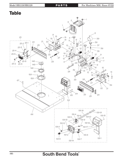 Part Diagram for SB1120