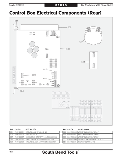 Part Diagram for SB1122