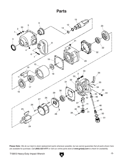 Part Diagram for T10813