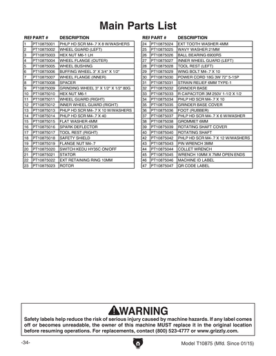 Part Diagram for T10875