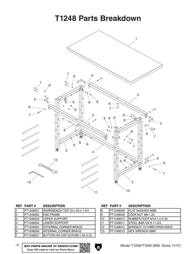 Part Diagram for T1248