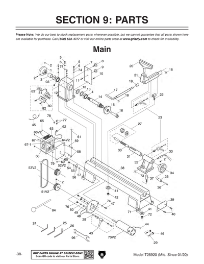 Part Diagram for T25920