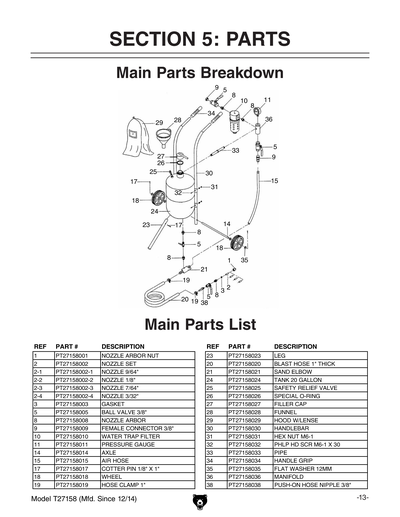 Part Diagram for T27158
