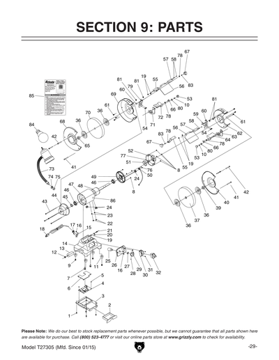Part Diagram for T27305