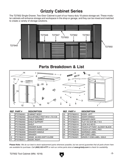 Part Diagram for T27952
