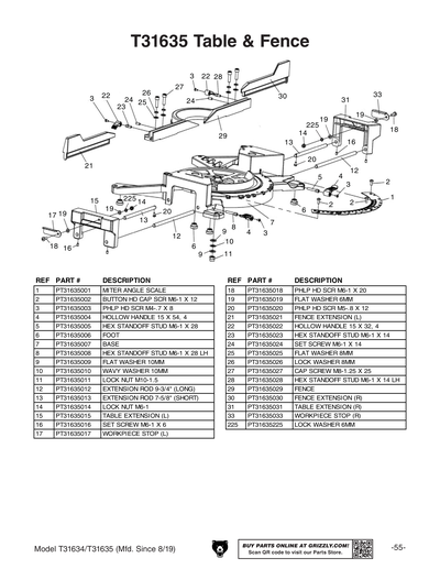 Part Diagram for T31634