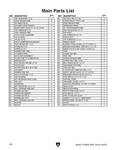 Part Diagram for T33858